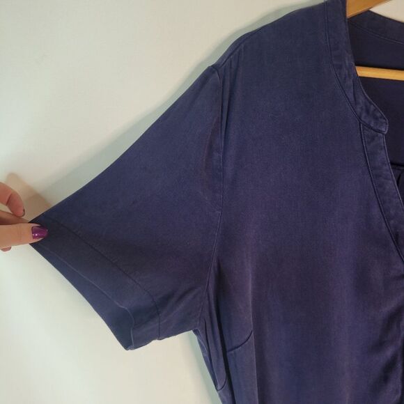 Long Tall Sally Navy Blue Button-Down Dress - Picture 5 of 16